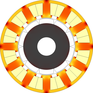 Permanent Magnet Motor in 2D