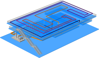 Stress in Cooling Pipeline Network