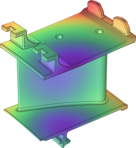 Thermal-Stress Analysis of a Turbine Stator Blade