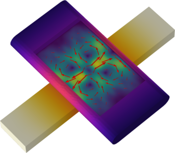 3D Acoustic Trap and Thermoacoustic Streaming in a Glass Capillary
