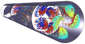 Particle Trajectories in a Laminar Static Mixer