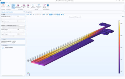 Thermal Actuator Surrogate Model Application