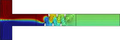Micromixing by Acoustic Streaming using Transport of Diluted Species