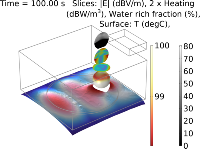 Rotating Microwave Oven with Phase Transition