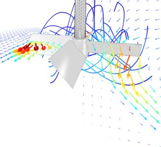 Behavior of a Power-Law Fluid in a Mixer