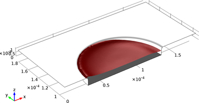 Electrodeposition of a Microconnector Bump with Deforming Geometry in 3D