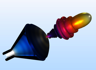 Fast Numerical Modeling of a Conical Horn Lens Antenna