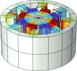 Modeling of an Electric Generator in 3D