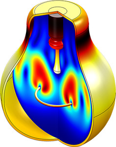 Free Convection in a Light Bulb