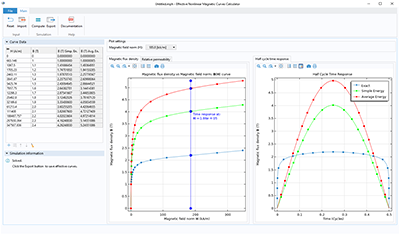 Effective Nonlinear Magnetic Curves Calculator