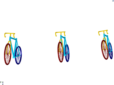 Simulating the Motion of a Bicycle on a Flat Surface