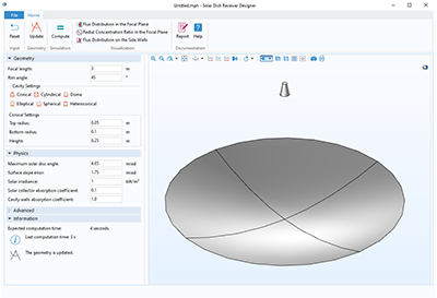Solar Dish Receiver Designer