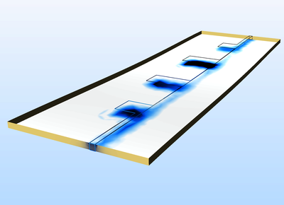 Microwave Filter on PCB with Stress (IPC-2581, ECAD Import)