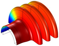 Temperature Field in a Cooling Flange