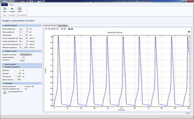 Simulating Action Potential with the Hodgkin-Huxley Model
