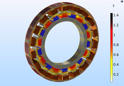 Permanent Magnet Motor in 3D