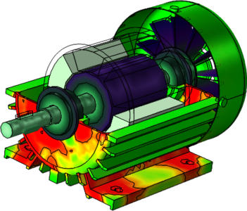 Modeling Vibration in an Induction Motor
