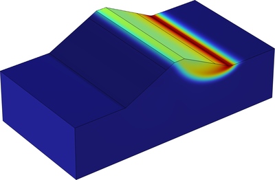 Slope Stability in an Embankment Dam
