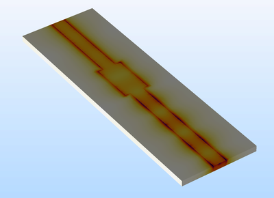 Study of a Defective Microstrip Line via Frequency-to-Time FFT Analysis