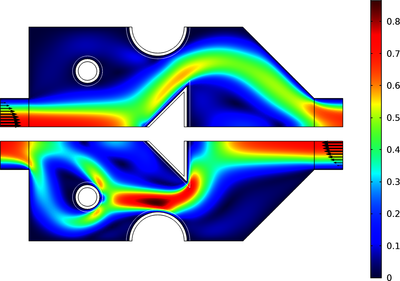 Parameter Optimization of a Tesla Microvalve