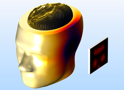 SAR of a Human Head Next to a Wi-Fi Antenna