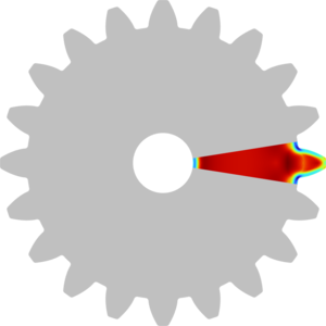 Carburization and Quenching of a Steel Gear