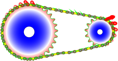 Dynamics of a Roller Chain Sprocket Assembly