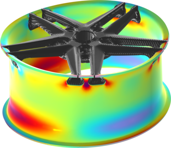 Stress and Modal Analysis of a Composite Wheel Rim