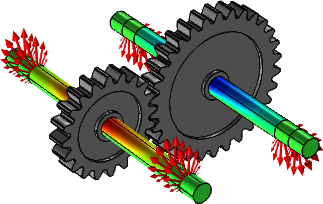 Shaft Vibration due to Gear Rattle and Bearing Misalignment