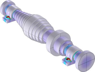 Thermal Stress in a Rotor due to Bearing Heat Loss