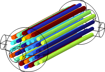 Optimization of a Heat Exchanger with Turbulent Flow