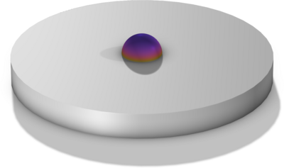 Droplet Evaporation on Solid Substrate