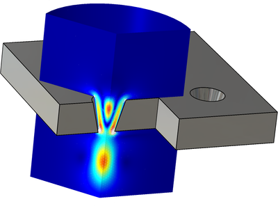 Nonlinear Transfer Impedance of a Tapered Orifice