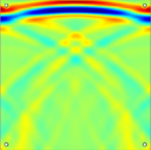 Numerical Modelling of Wave Propagation in Particulate Composites