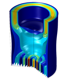 Pseudo-3D Multiphysics Simulation of a Hydride Vapor Phase Epitaxy Reactor
