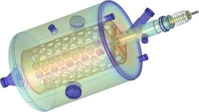 RF heating simulations for an energy storage system developed in the ...