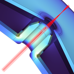 Multi-Beam Mask Writer Magnetic Lens Optimization with Comsol Multiphysics