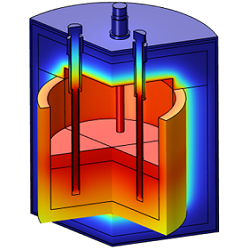 Ladle furnace preheating and charge heating with graphite heating rods