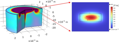 Simulation of Stress-Optic Microresonator Modulator