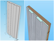 Air Flow Effect on the Temperature of a Building Integrated PV-Panel