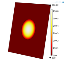 Heat Conduction in Porous Absorption Layers for Thermography Applications