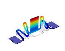 Simulation of a Micro-Scale Out-of-plane Compliant Mechanism