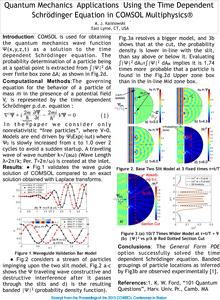 Quantum Mechanics Applications Using the Time Dependent Schrödinger ...