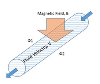 Analytical Method to Evaluate EMF Induced in Ionic Liquid by Magnetic Field