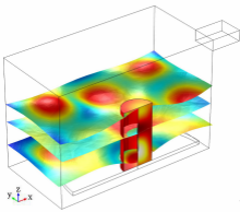 微波加热煤岩裂隙变形的电－热－固耦合模型