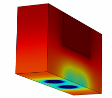 介质深层充电的电场与热场耦合计算
