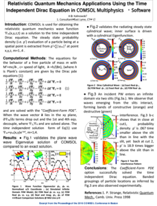 Relativistic Quantum Mechanics Applications Using the Time Independent ...