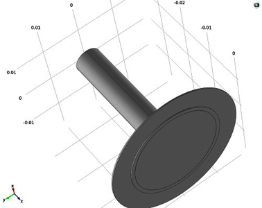 3D Simulation of an Acceleration Sensor with Self-sufficient Energy Supply