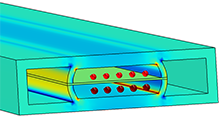 Advanced Modeling of a Lung-on-a-Chip Microdevice