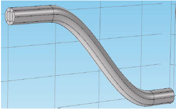 Numerical Study of Secondary Flows in a Sinusoidal Pipe